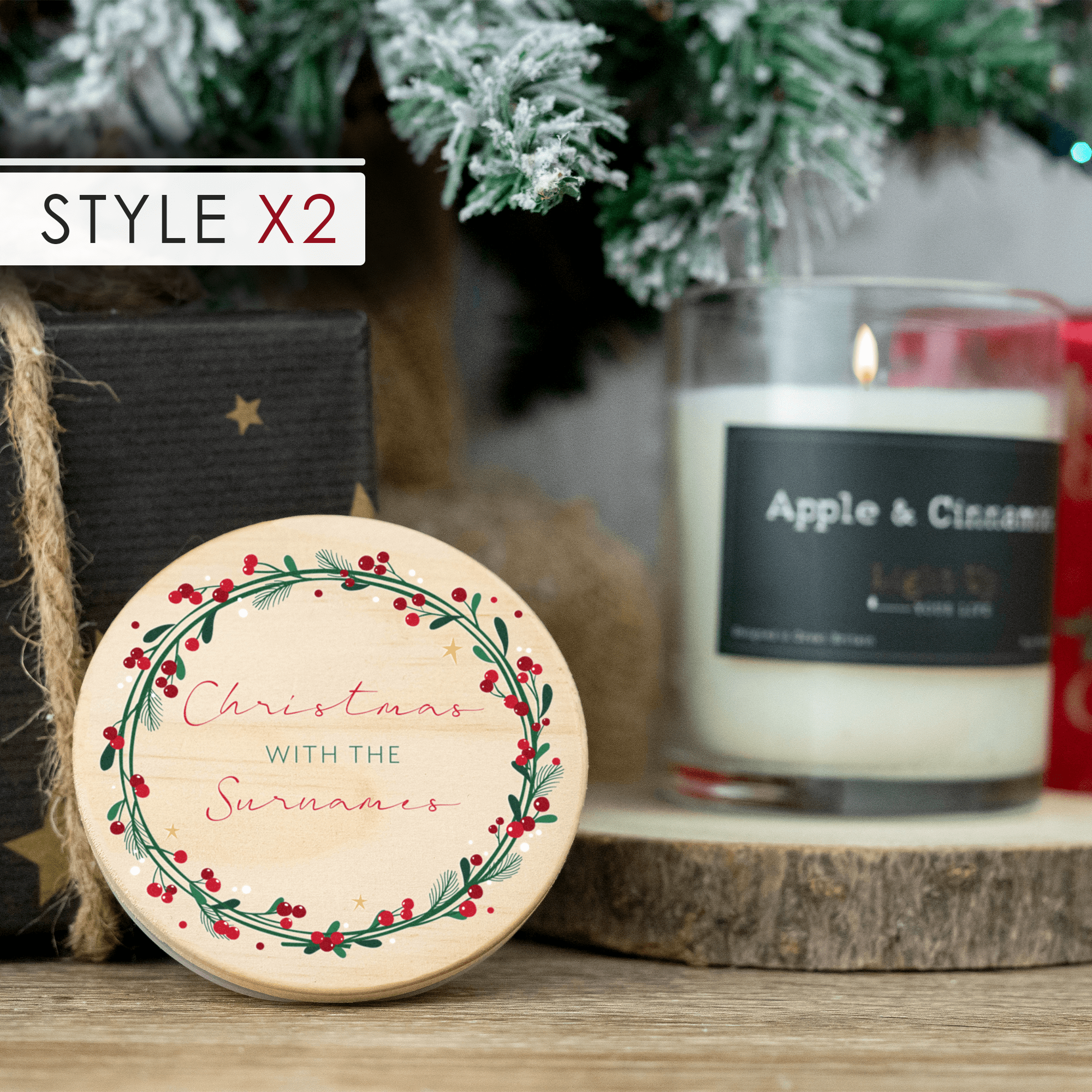 Personalised Printed Christmas Candle - So Bespoke Gifts