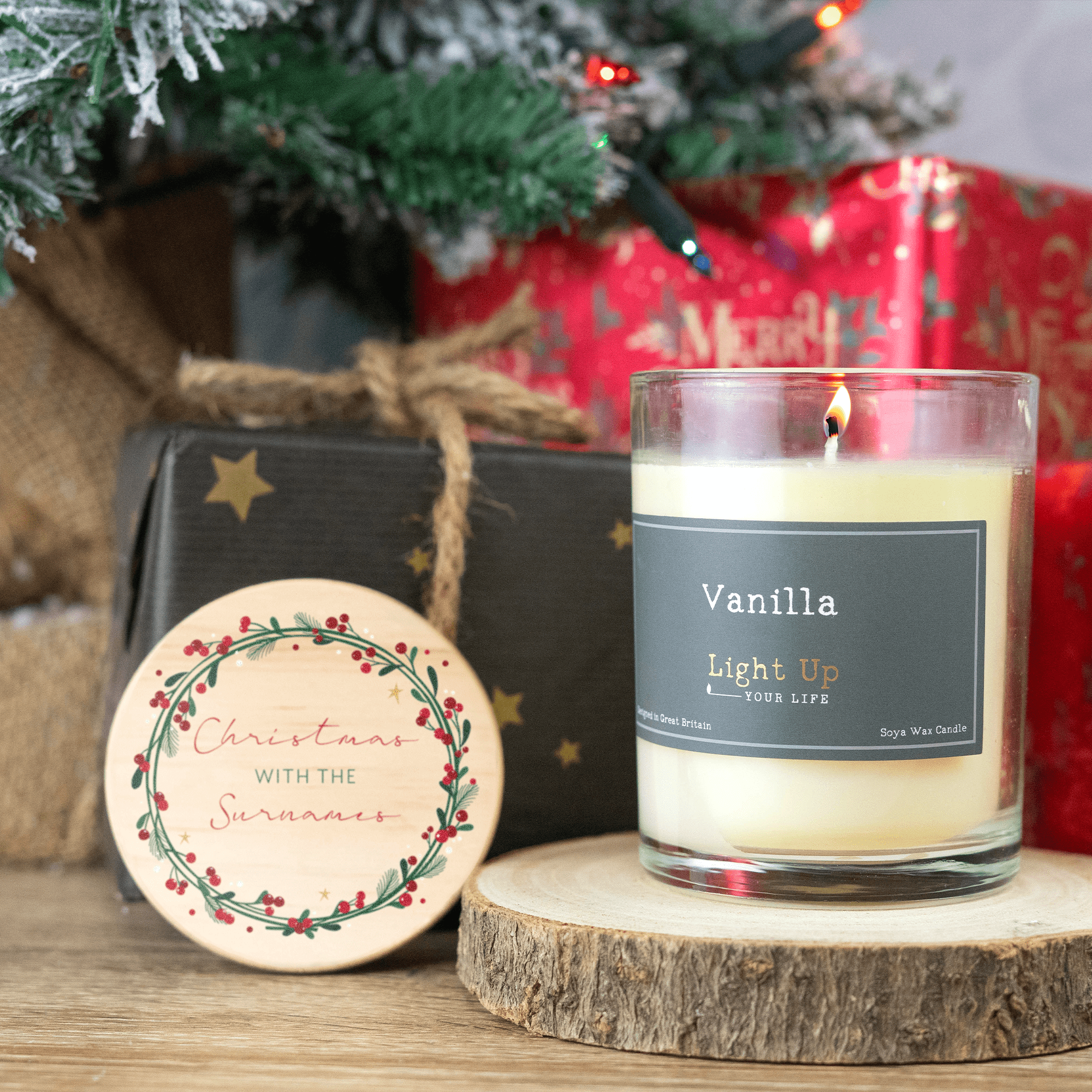 Personalised Printed Christmas Candle - So Bespoke Gifts