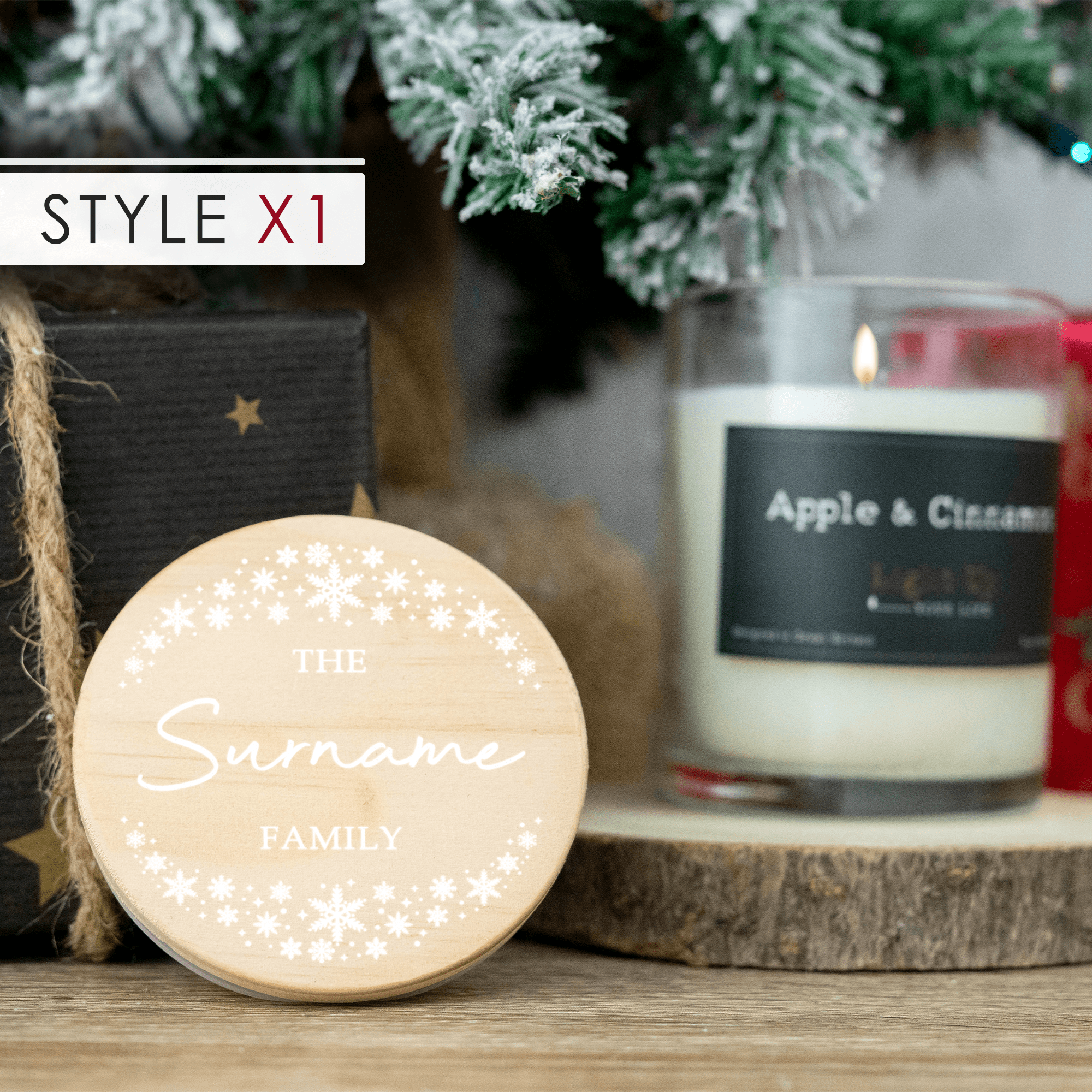 Personalised Printed Christmas Candle - So Bespoke Gifts