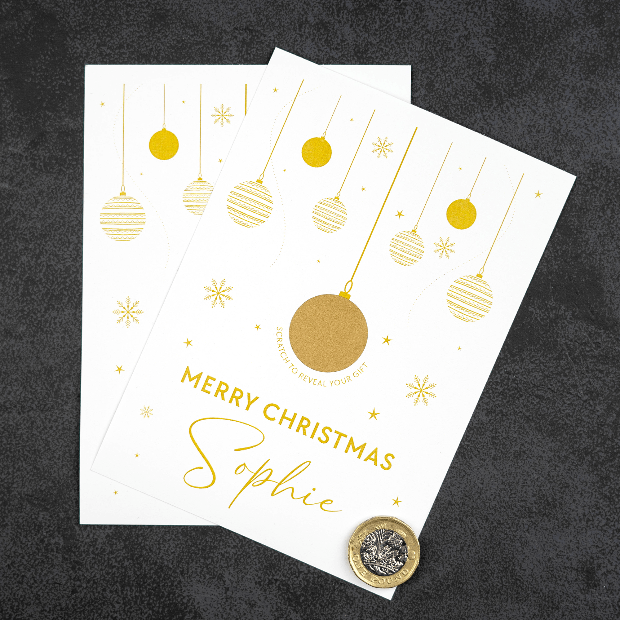 Personalised Printed Christmas Gift Scratch Card - So Bespoke Gifts
