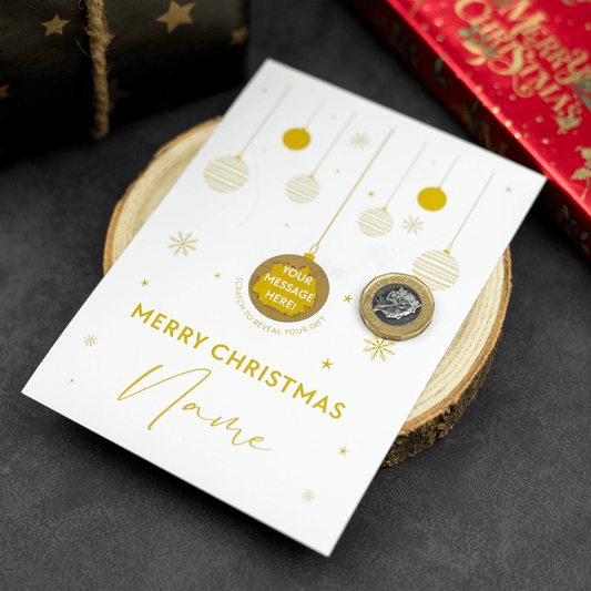 Personalised Printed Christmas Gift Scratch Card - So Bespoke Gifts