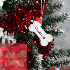 Personalised Printed Dog Bone Bauble - So Bespoke Gifts