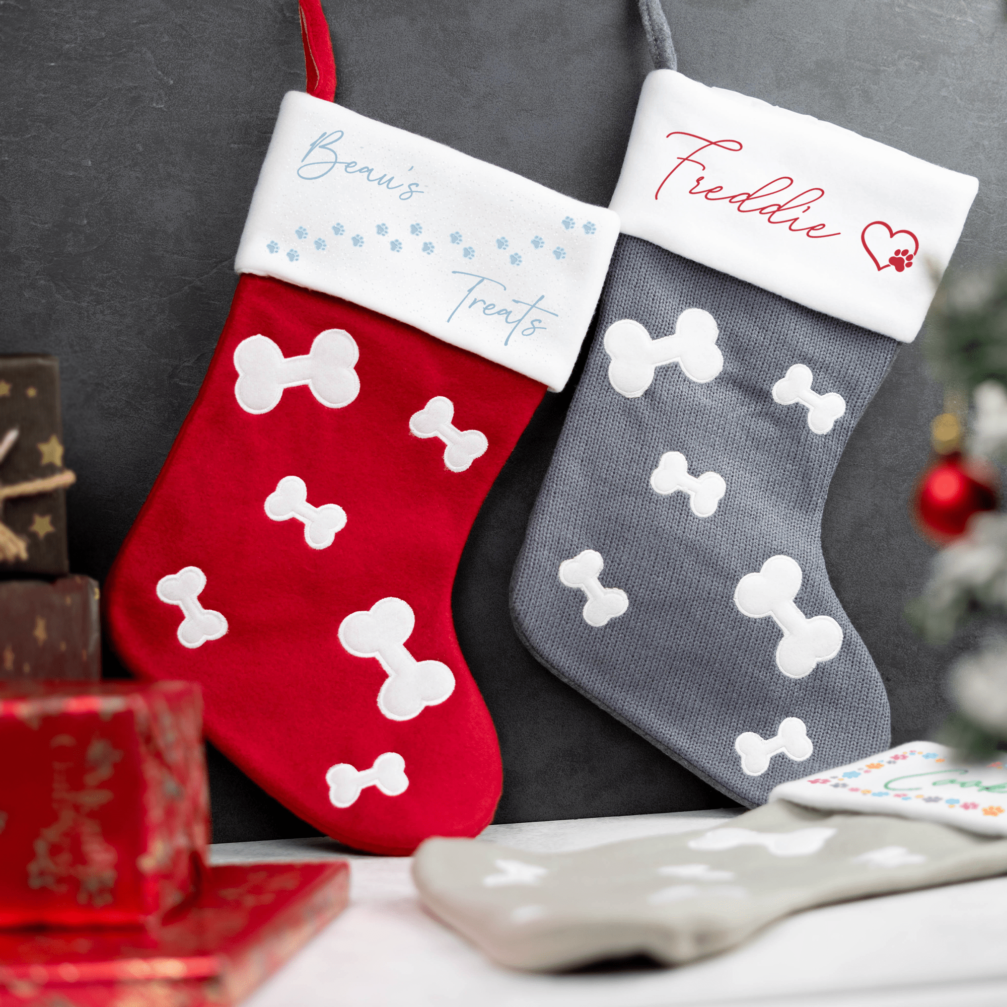 Personalised Printed Dog Stocking - So Bespoke Gifts