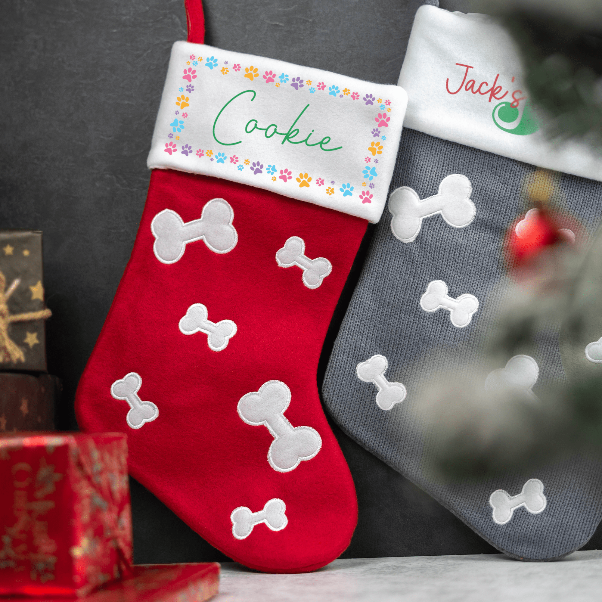 Personalised Printed Dog Stocking - So Bespoke Gifts