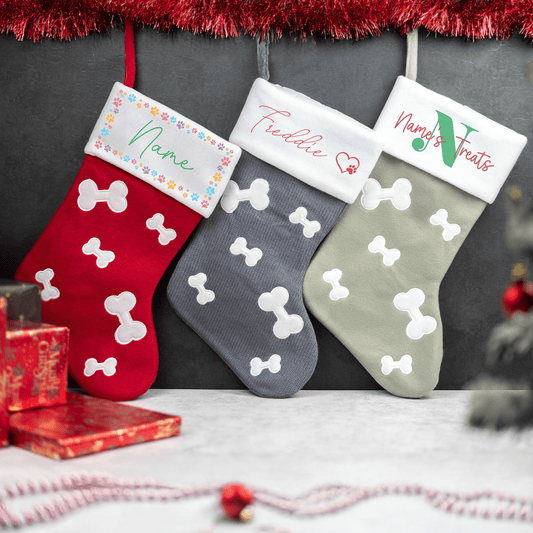 Personalised Printed Dog Stocking - So Bespoke Gifts