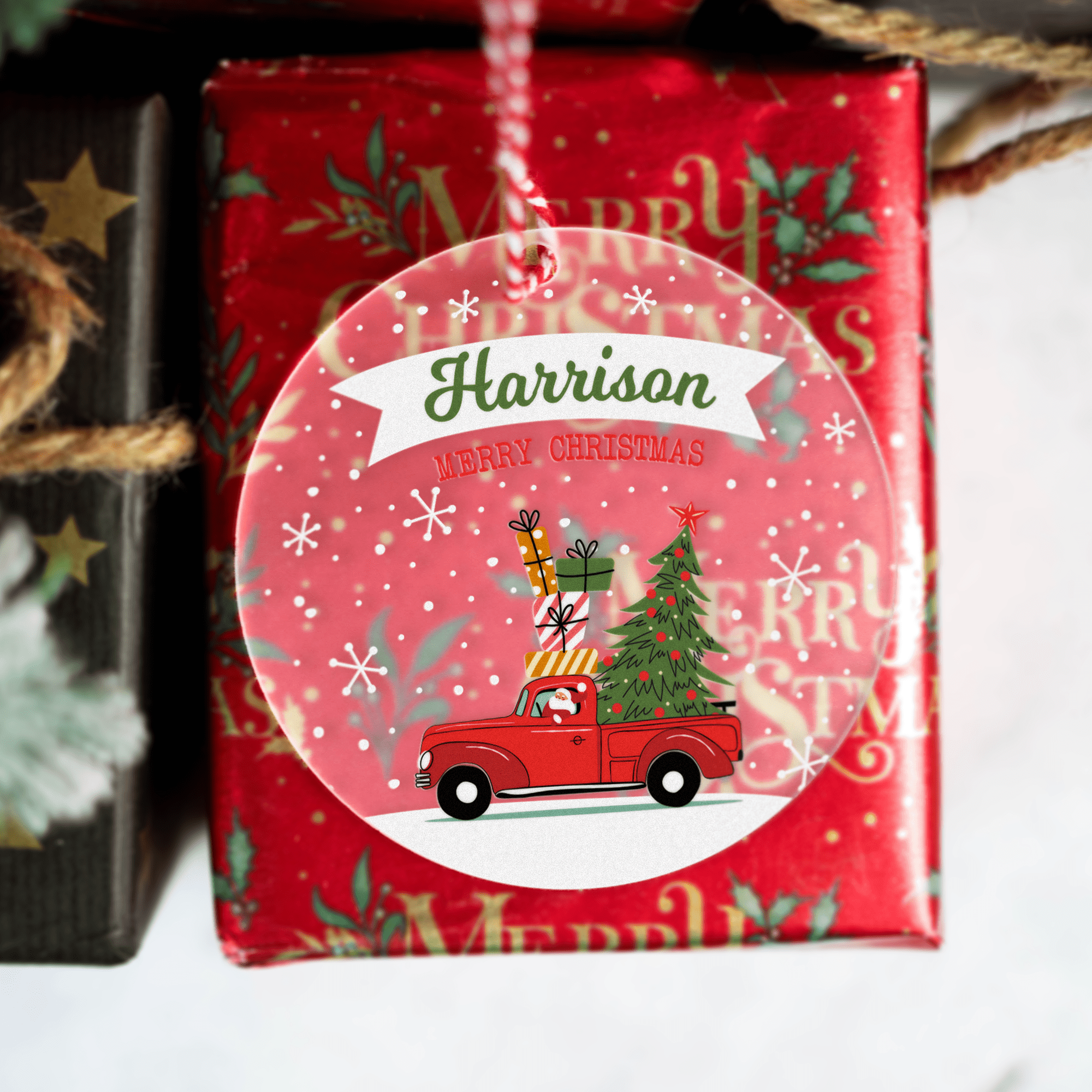 Personalised Printed Frosted Baubles - So Bespoke Gifts