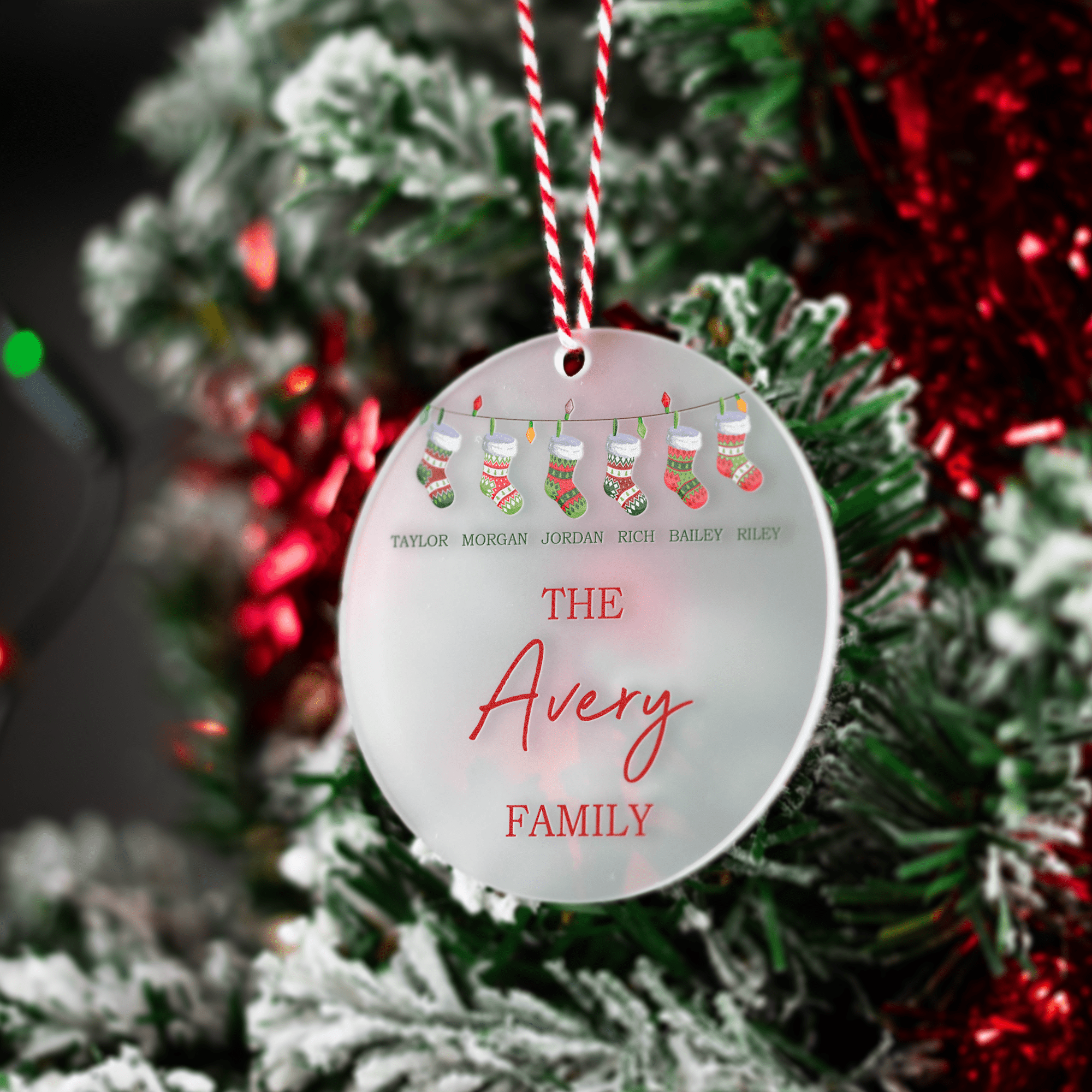 Personalised Printed Frosted Baubles - So Bespoke Gifts