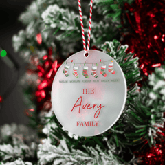 Personalised Printed Frosted Baubles - So Bespoke Gifts