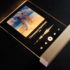 Personalised Printed Photo Music Block Light - So Bespoke Gifts