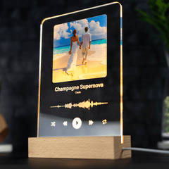 Personalised Printed Photo Music Block Light - So Bespoke Gifts
