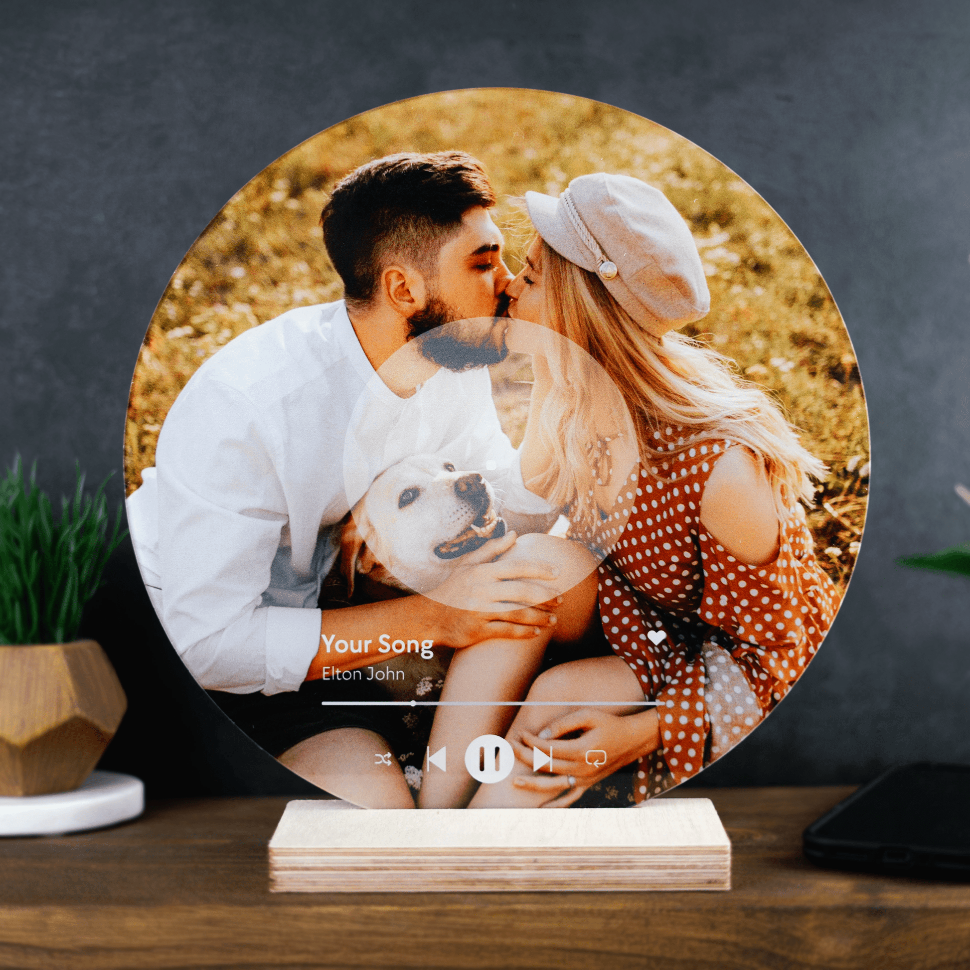 Personalised Printed Photo Vinyl Music Playing Disc - So Bespoke Gifts