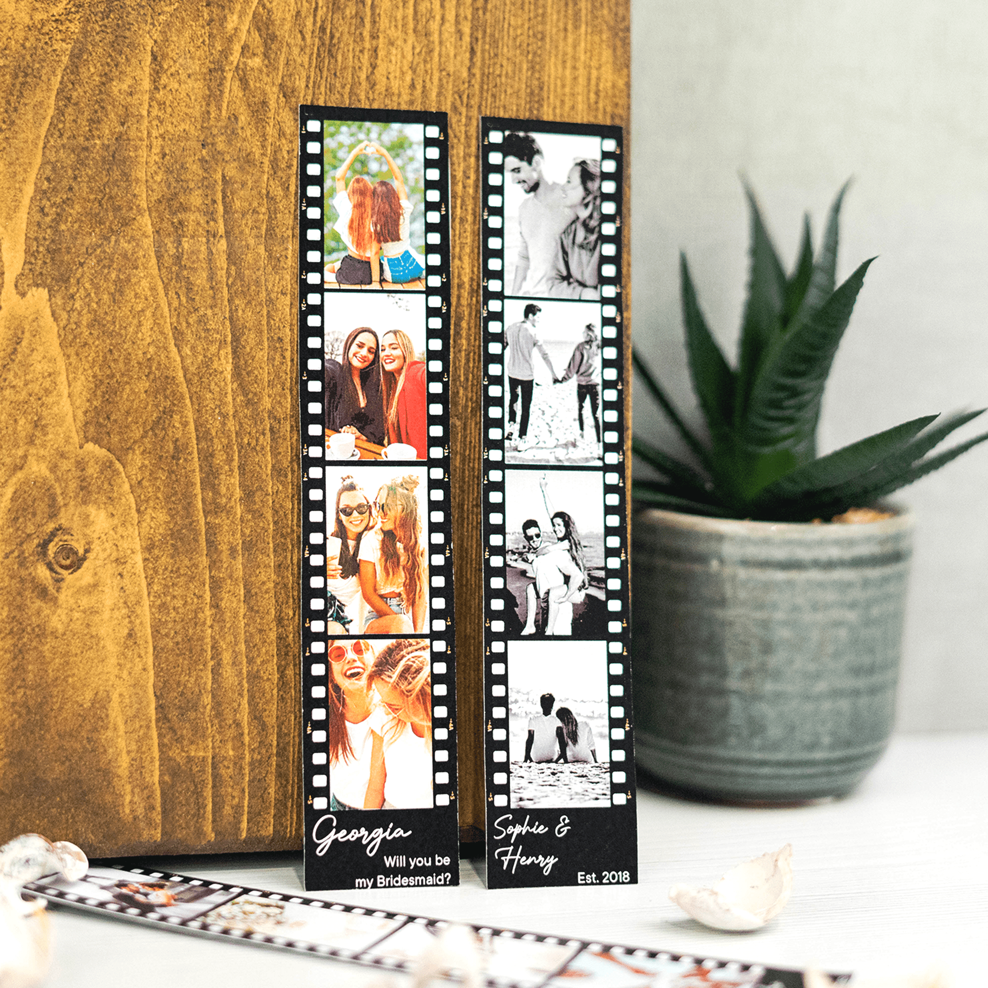 Personalised Printed Photo Wedding Invitation Bookmark - So Bespoke Gifts