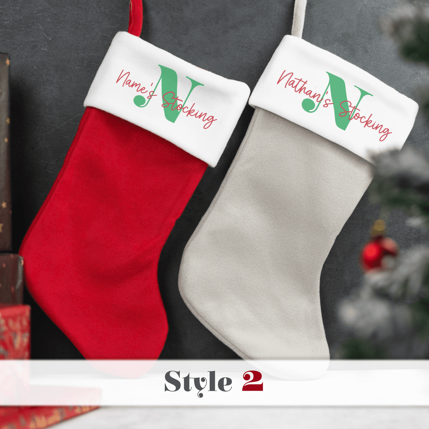 Personalised Printed Stocking - So Bespoke Gifts