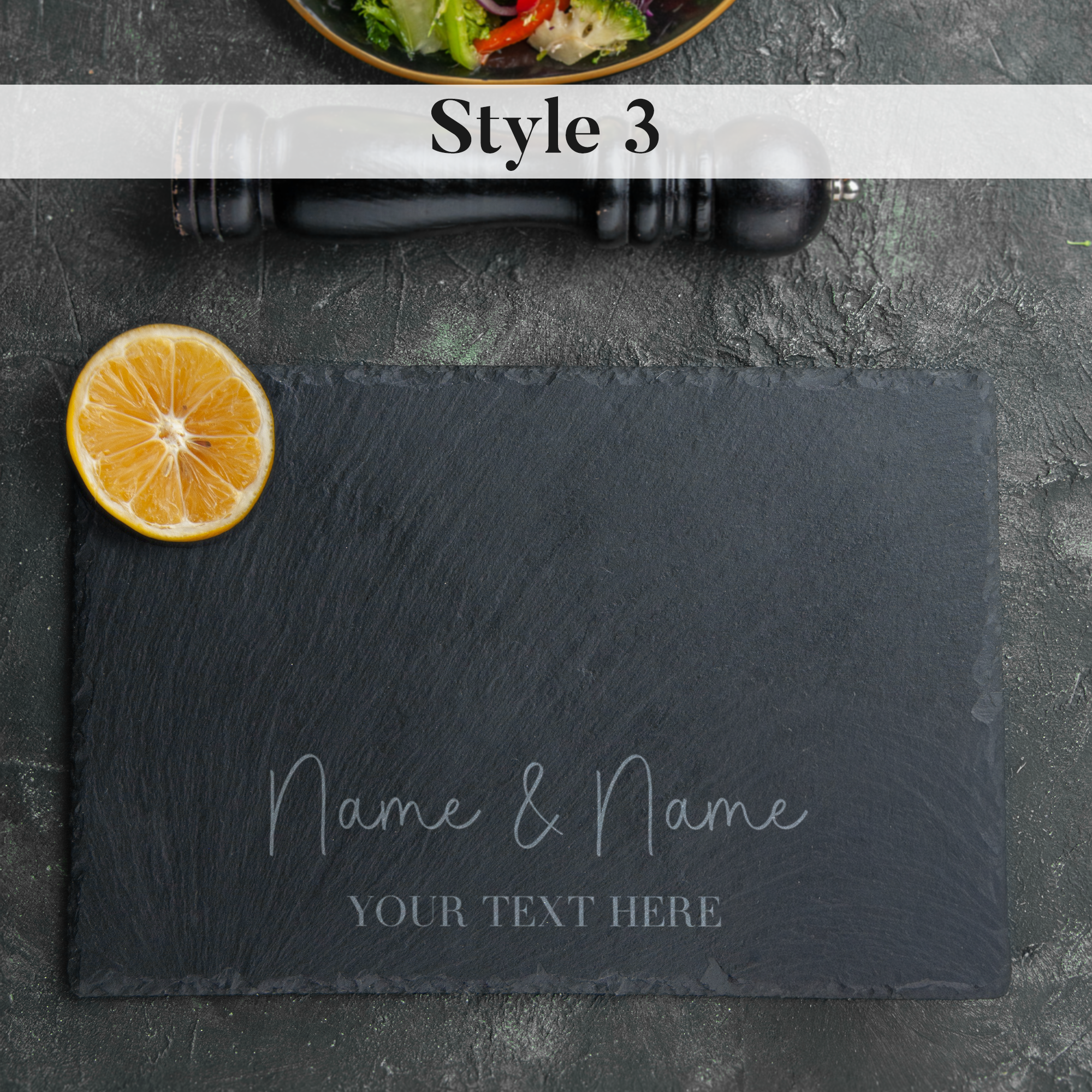 Personalised Engraved Slate Placemat