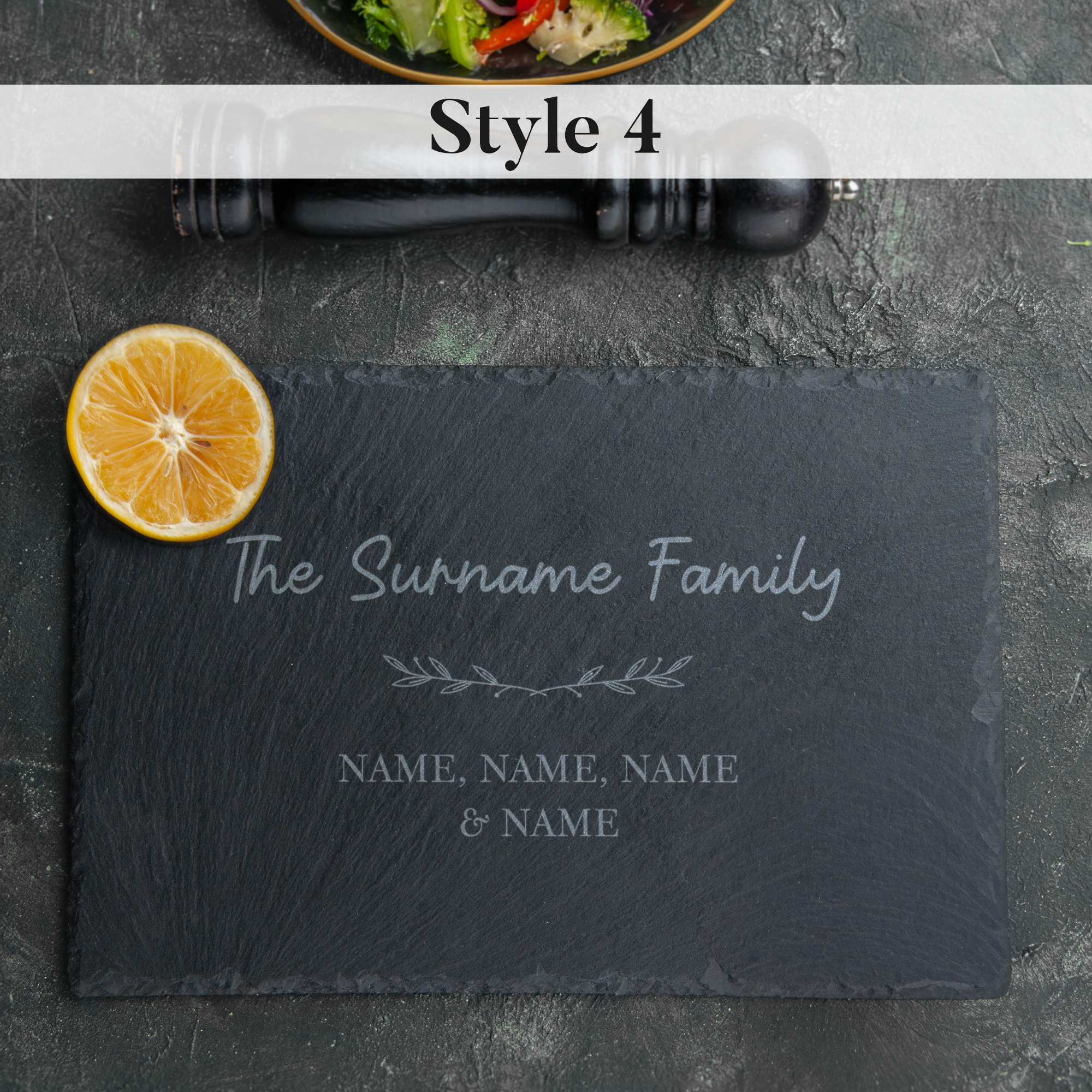 Personalised Engraved Slate Placemat