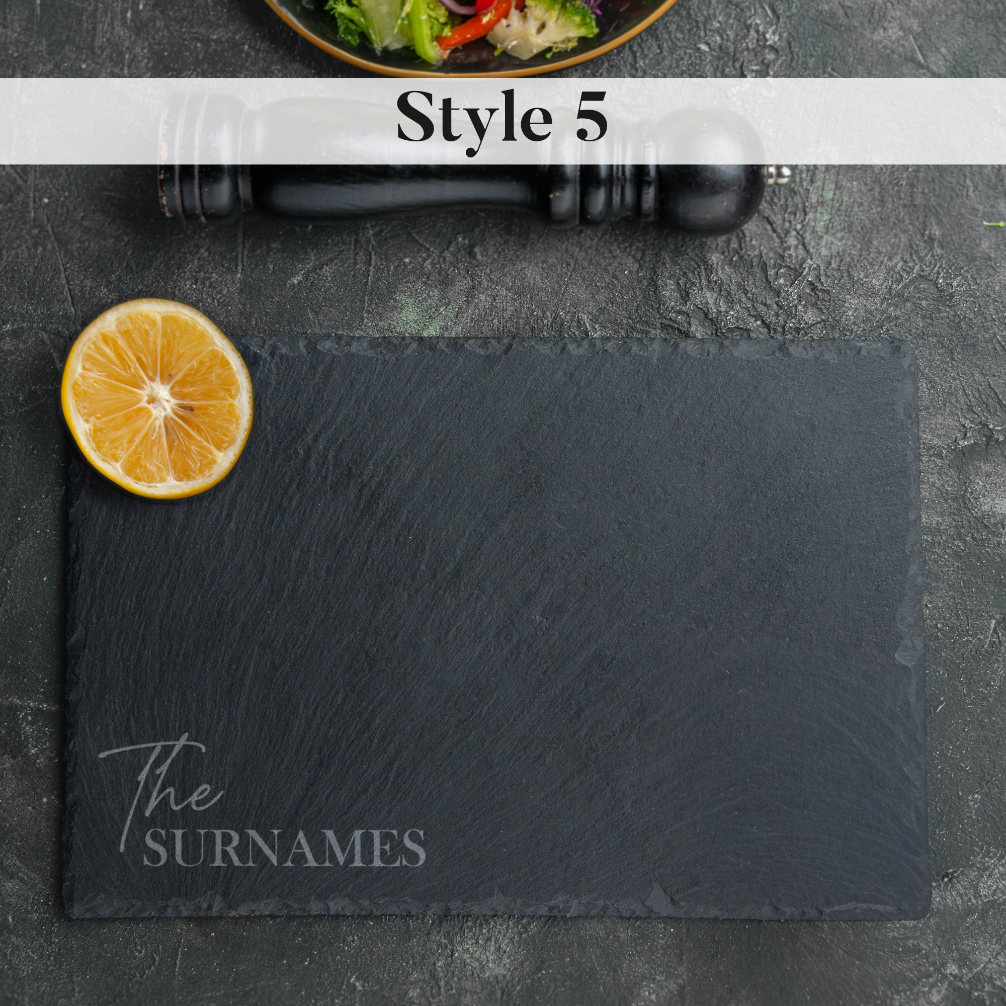 Personalised Engraved Slate Placemat