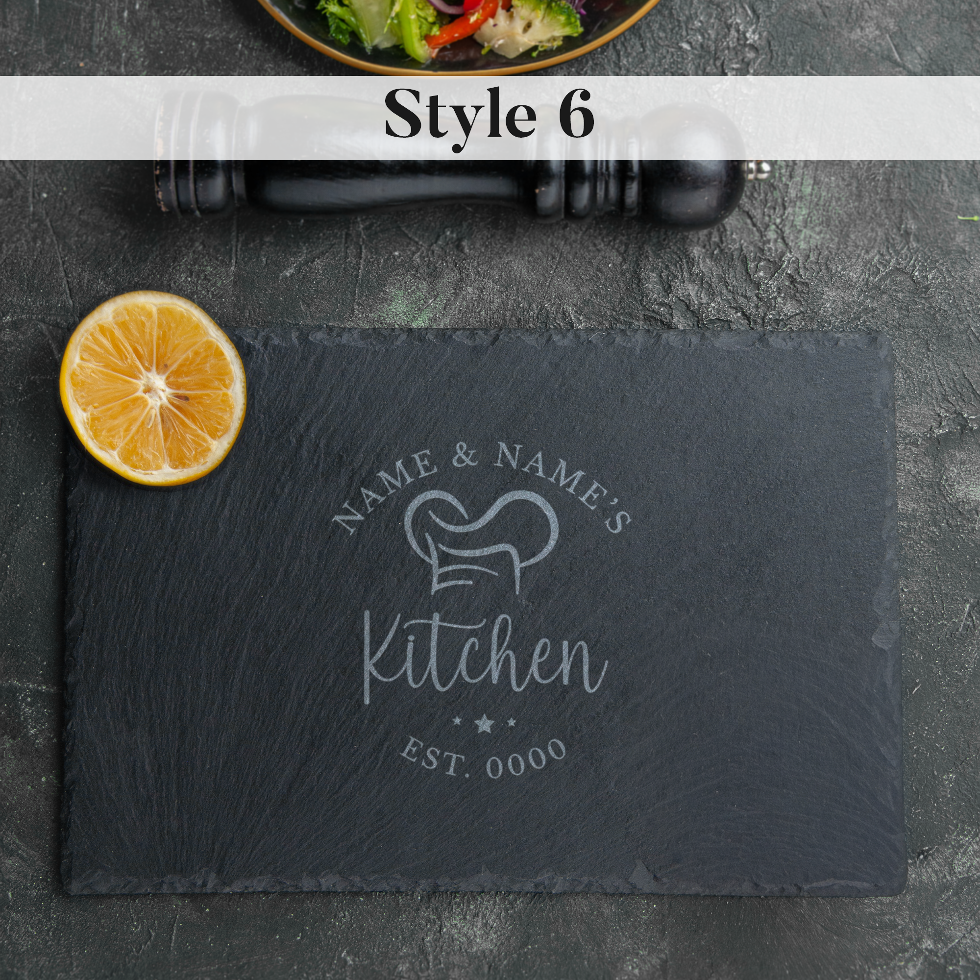 Personalised Engraved Slate Placemat