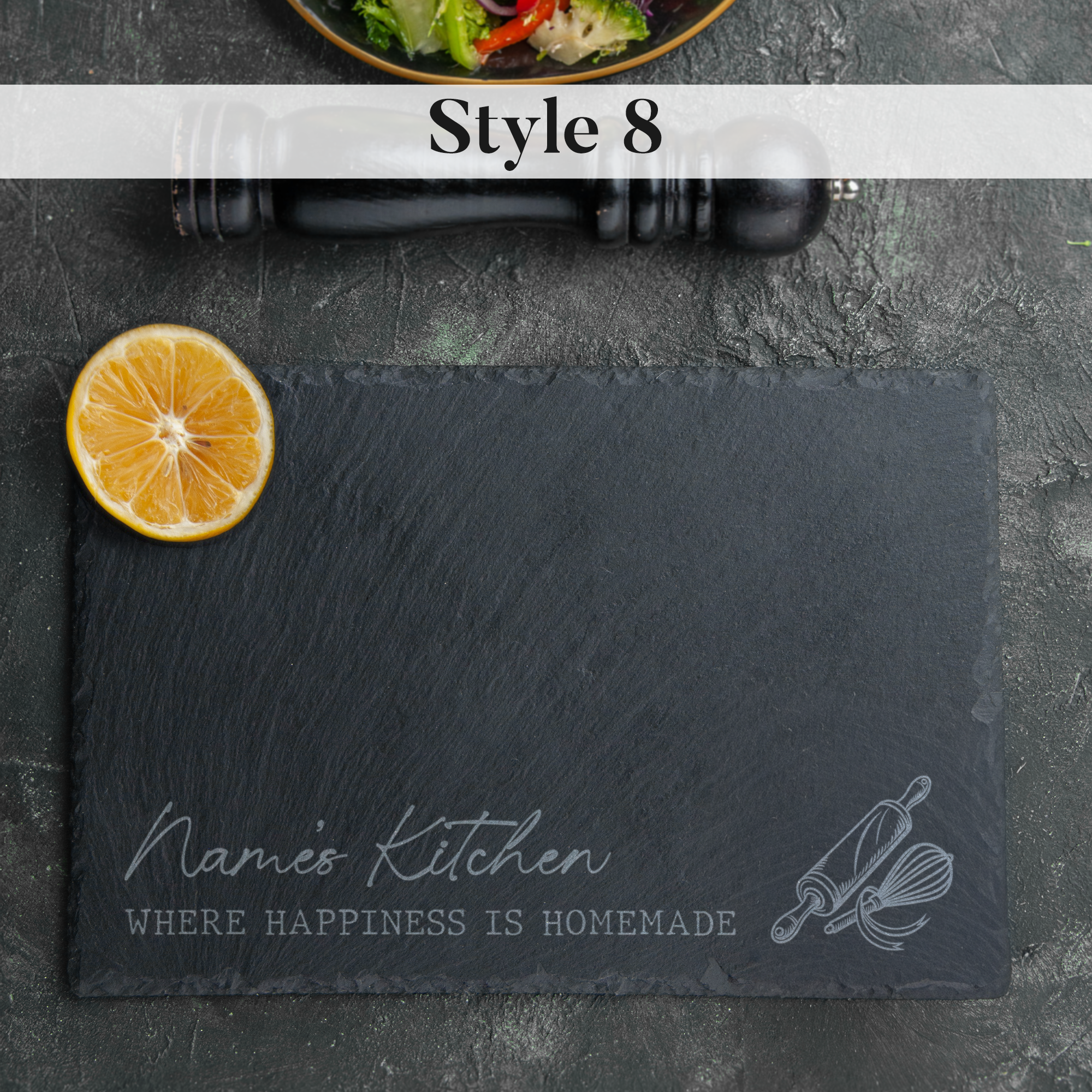 Personalised Engraved Slate Placemat