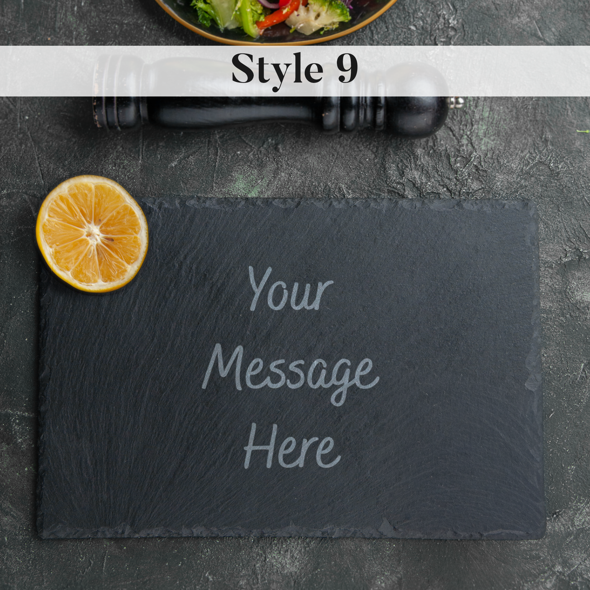 Personalised Engraved Slate Placemat