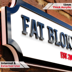 Personalised 3D Acrylic Street Sign