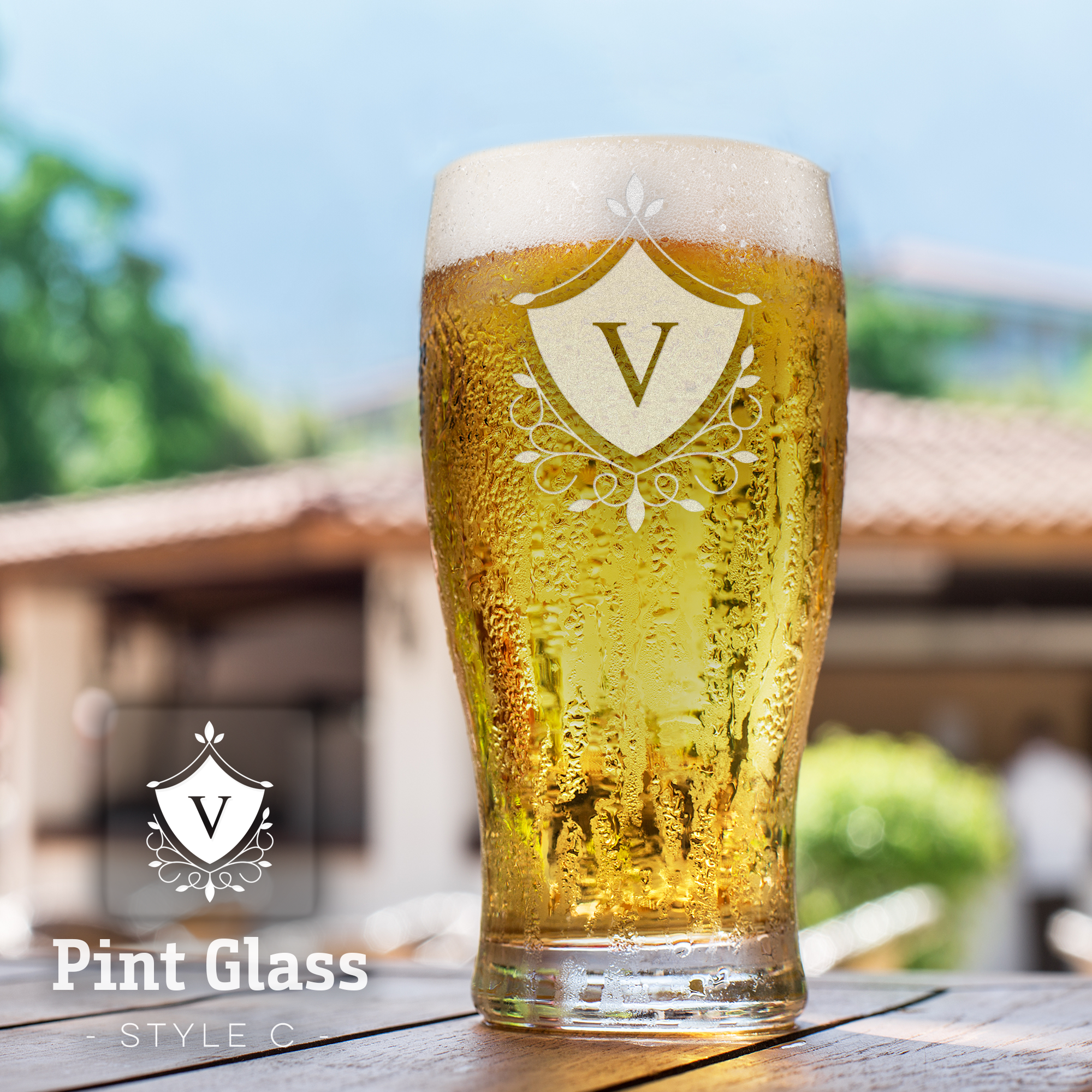 Personalised Engraved Premium Pint Glass