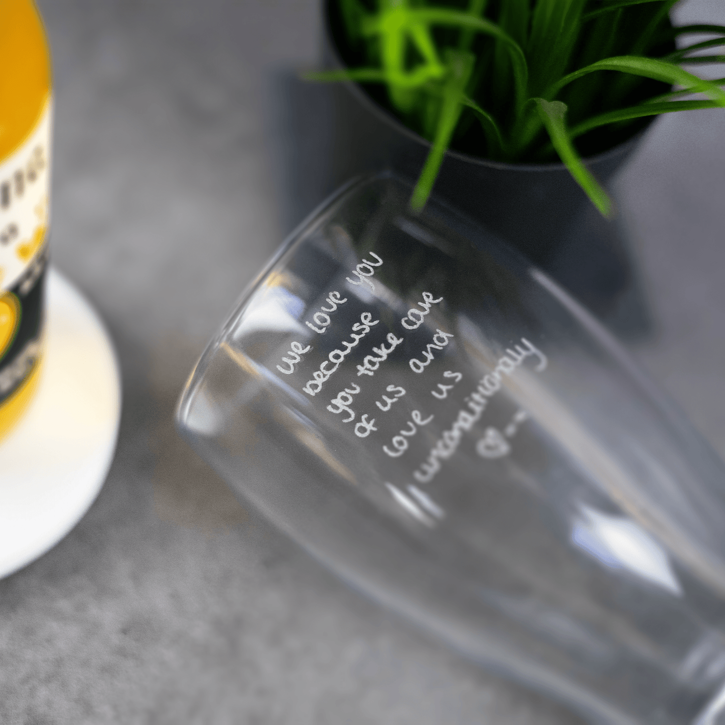 Engraved Custom Handwriting Pint Glass - So Bespoke Gifts