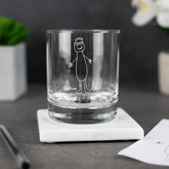 Engraved Custom Handwriting Whiskey Glass - So Bespoke Gifts