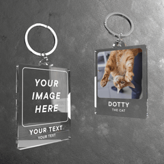 Personalised Clear Photo Keyring - So Bespoke Gifts