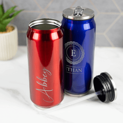 Personalised Engraved Can Styled Bottle - So Bespoke Gifts
