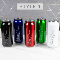 Personalised Engraved Can Styled Bottle - So Bespoke Gifts