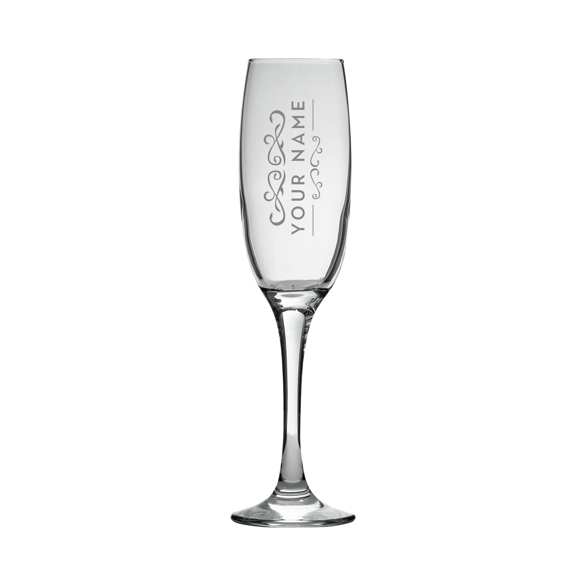 Personalised Engraved Champagne Flute Glass - So Bespoke Gifts