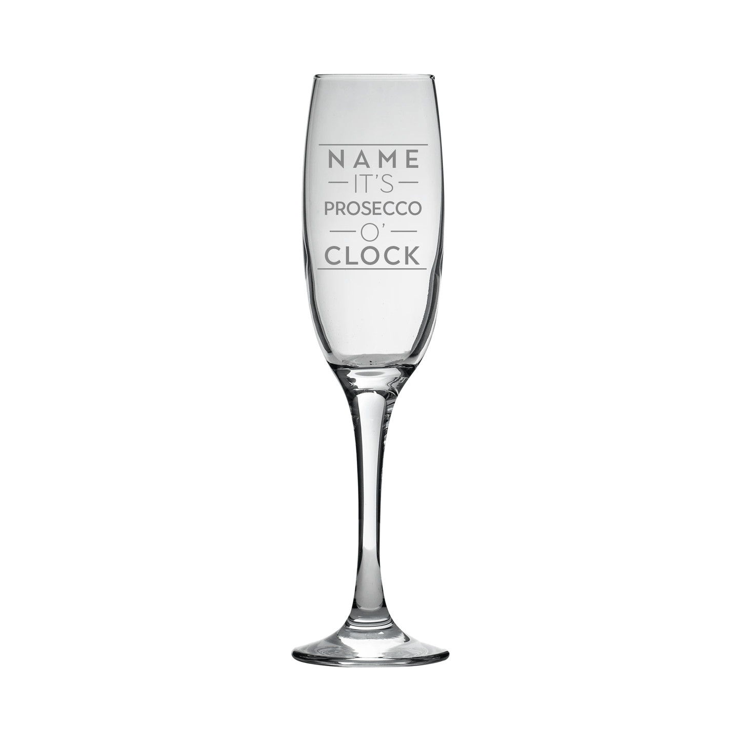 Personalised Engraved Champagne Flute Glass - So Bespoke Gifts