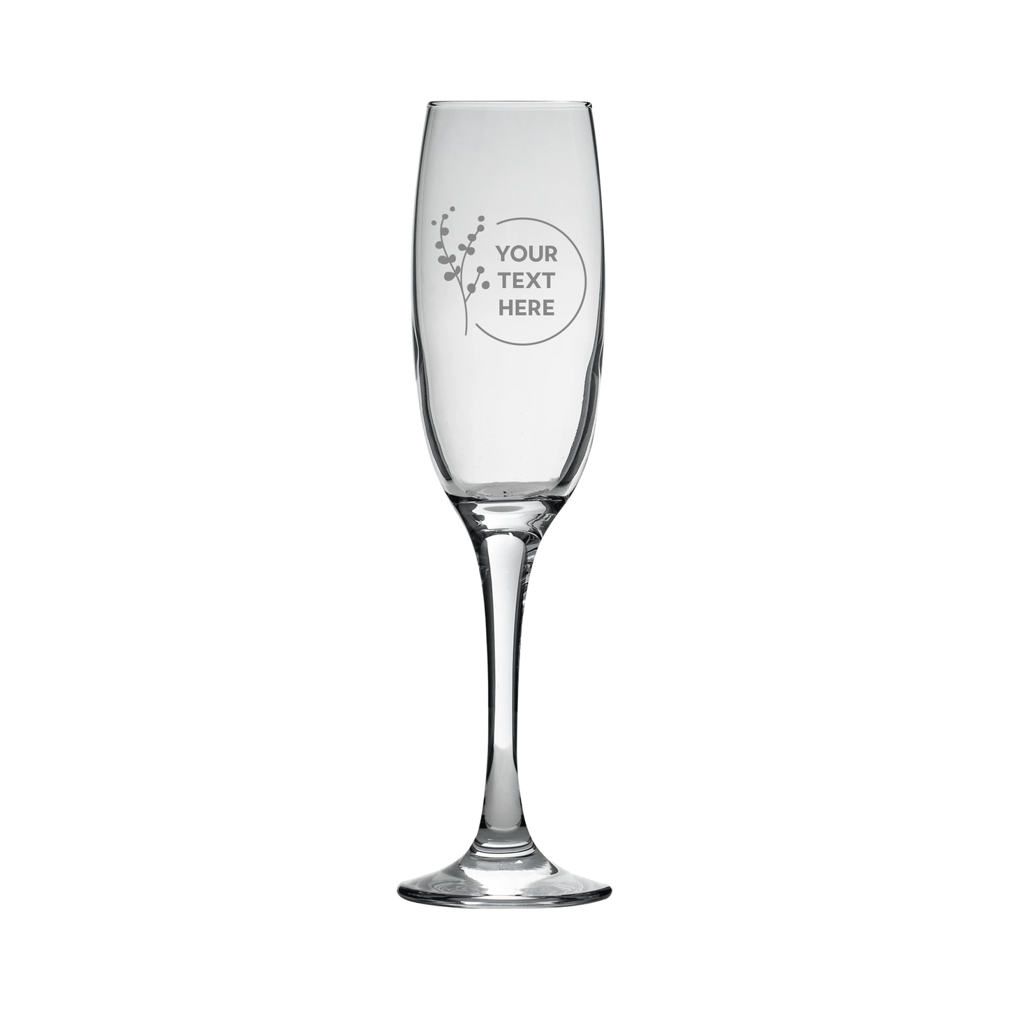 Personalised Engraved Champagne Flute Glass - So Bespoke Gifts