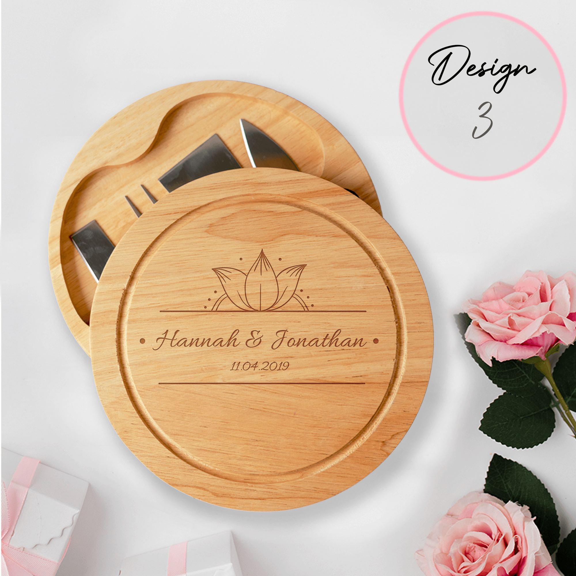 Personalised Engraved Cheese Board Wedding Gift - So Bespoke Gifts