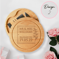 Personalised Engraved Cheese Board Wedding Gift - So Bespoke Gifts