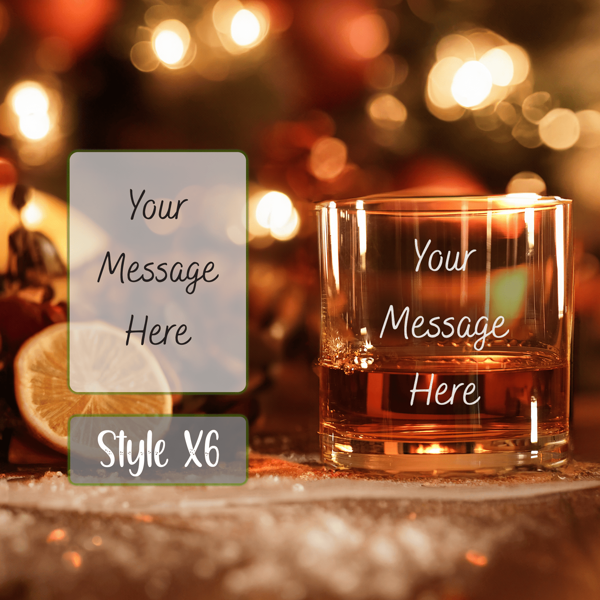 Personalised Engraved Christmas Whiskey Glass - So Bespoke Gifts