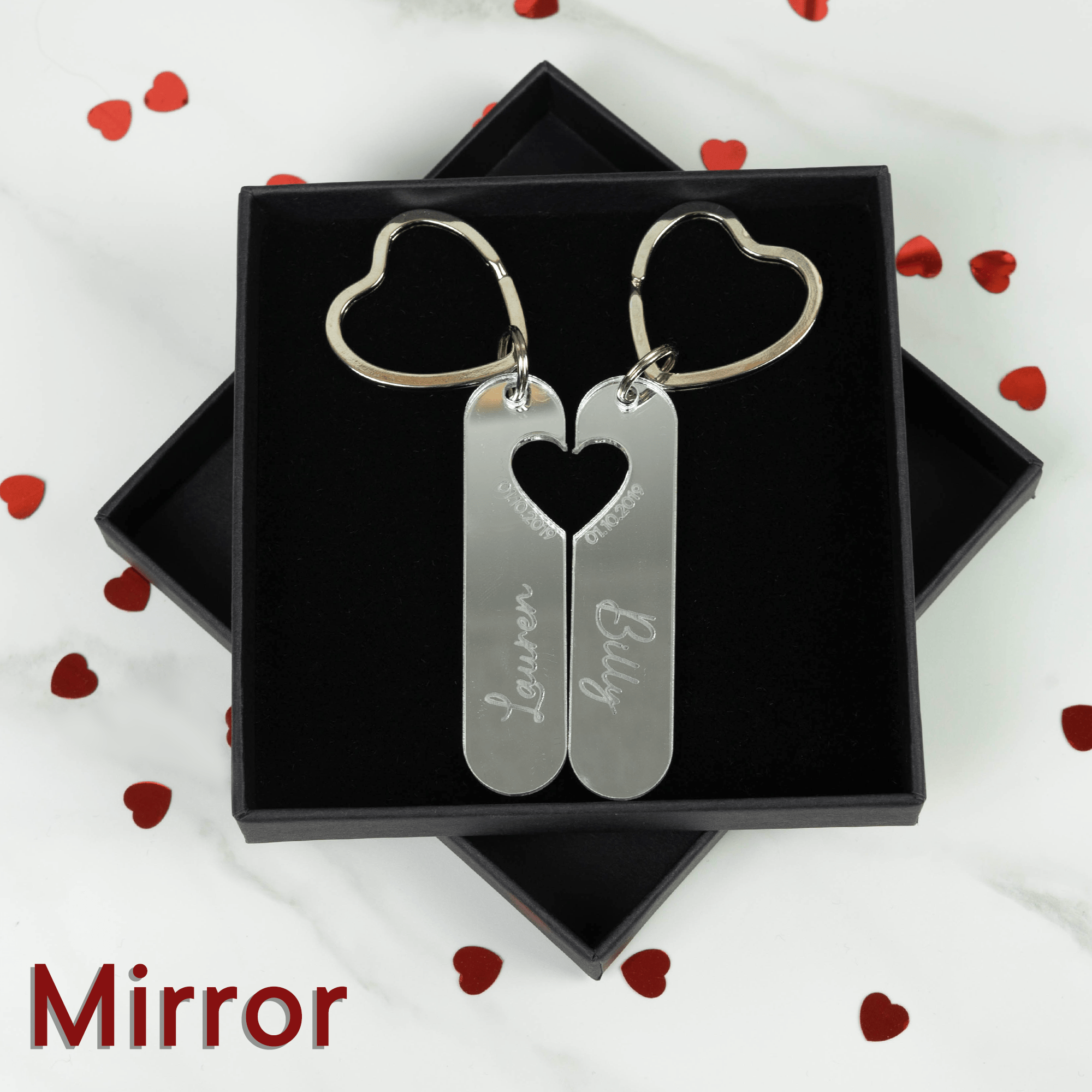 Personalised Engraved Couples Keyring - So Bespoke Gifts