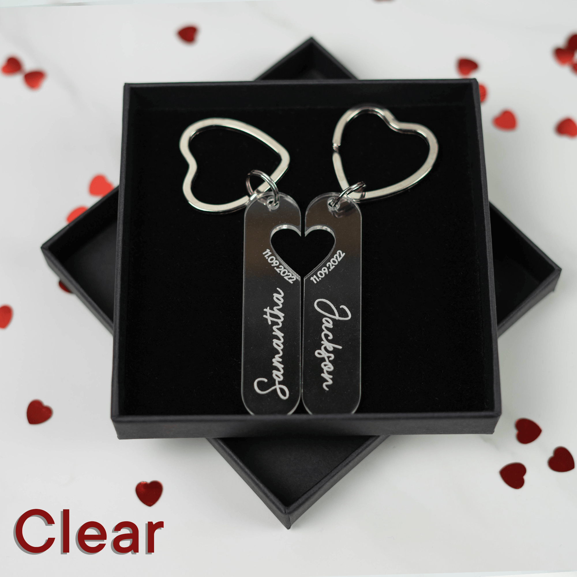 Personalised Engraved Couples Keyring - So Bespoke Gifts