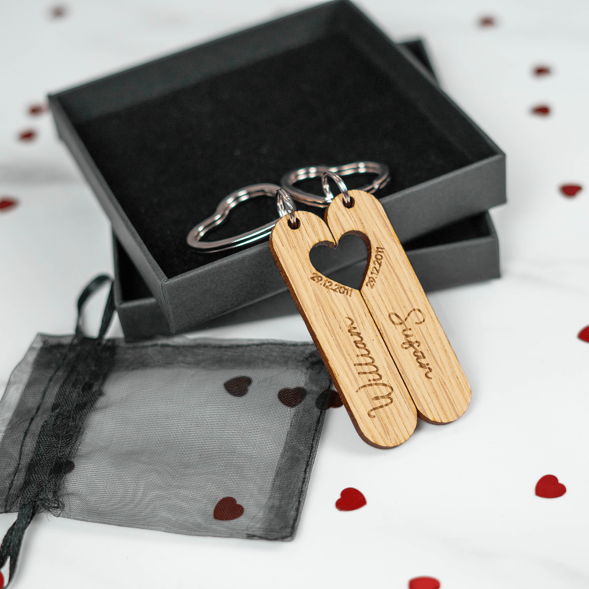 Personalised Engraved Couples Keyring - So Bespoke Gifts