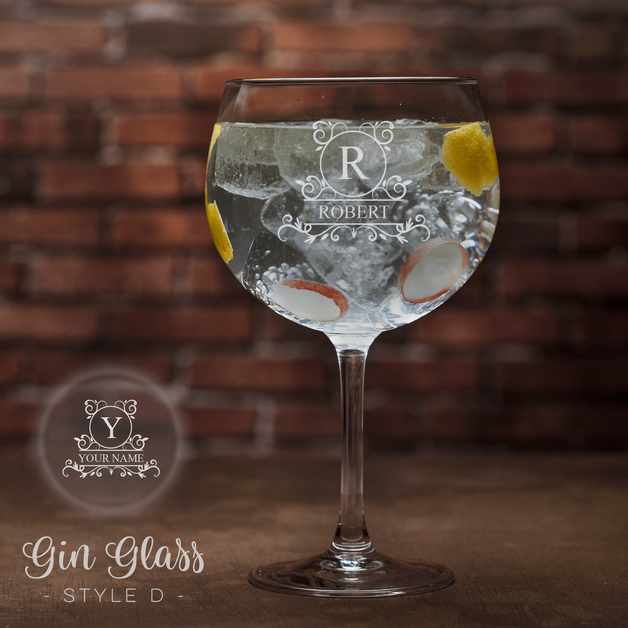 Personalised Engraved Gin Glass - So Bespoke Gifts