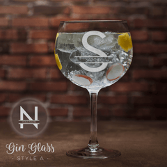 Personalised Engraved Gin Glass - So Bespoke Gifts