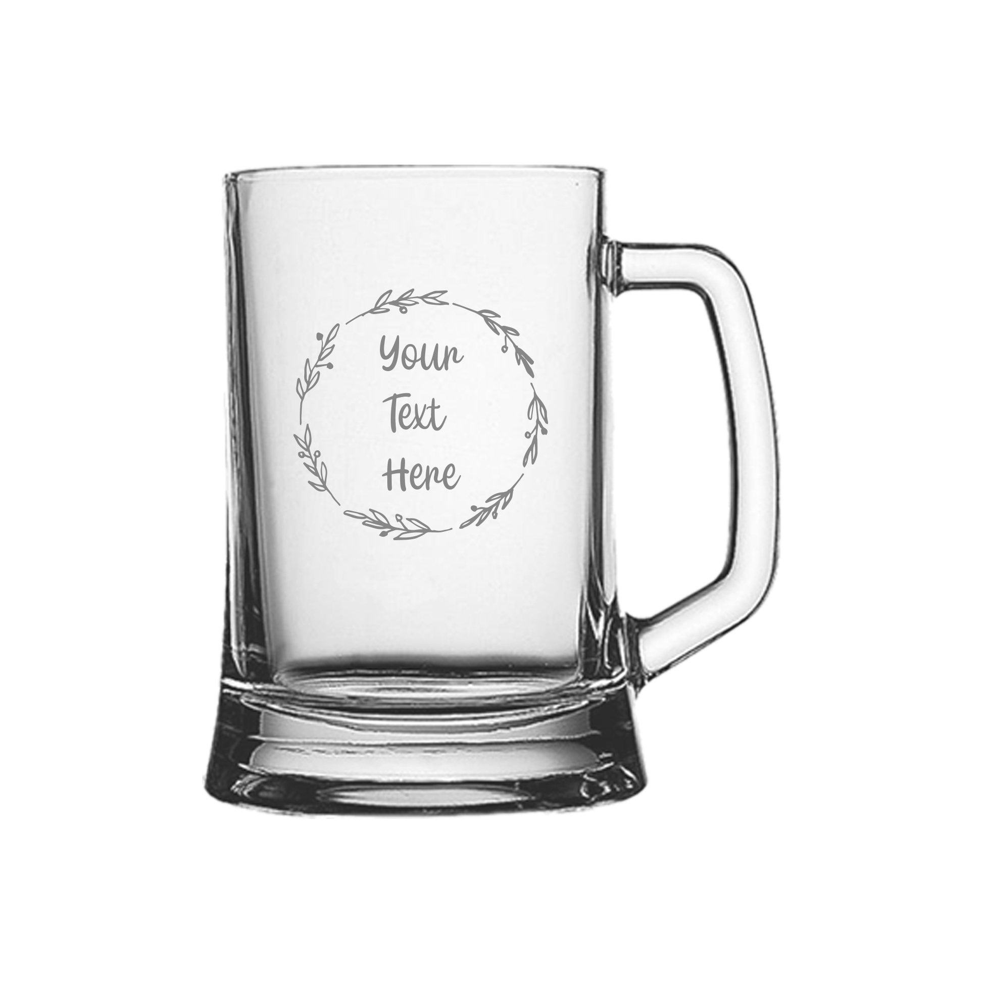 Personalised Engraved Glass Beer Tankard - So Bespoke Gifts