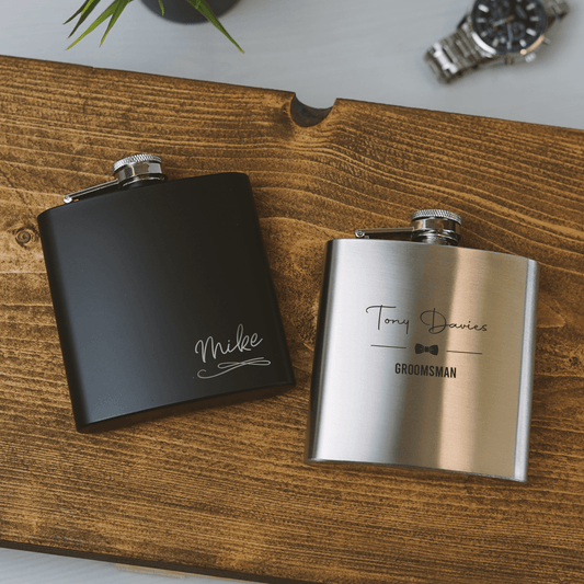 Personalised Engraved Hip Flask - So Bespoke Gifts