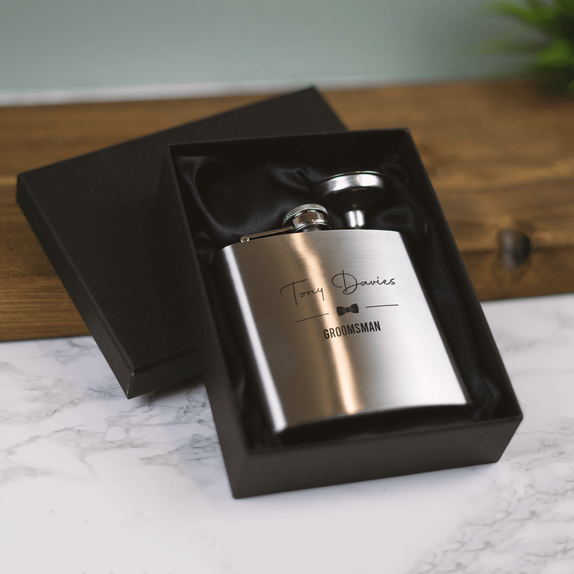 Personalised Engraved Hip Flask - So Bespoke Gifts