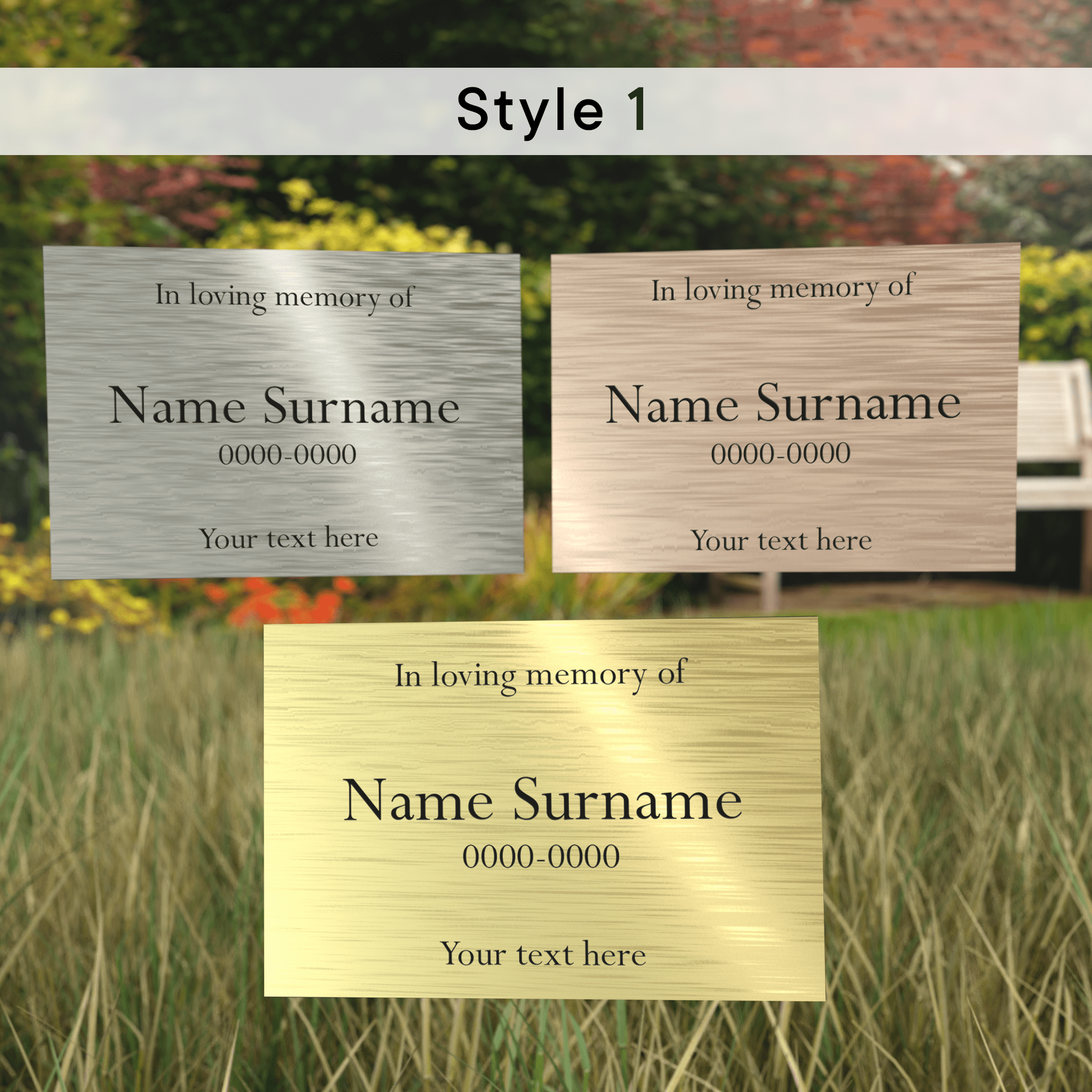 Personalised Engraved Memorial Plaque - So Bespoke Gifts