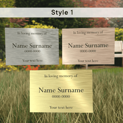 Personalised Engraved Memorial Plaque - So Bespoke Gifts