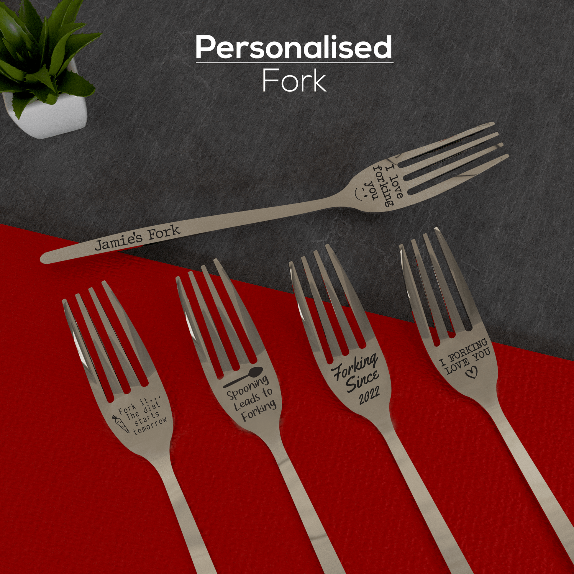 Personalised Engraved Novelty Fork - So Bespoke Gifts