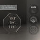 Personalised Engraved Octagon Acrylic Block - So Bespoke Gifts