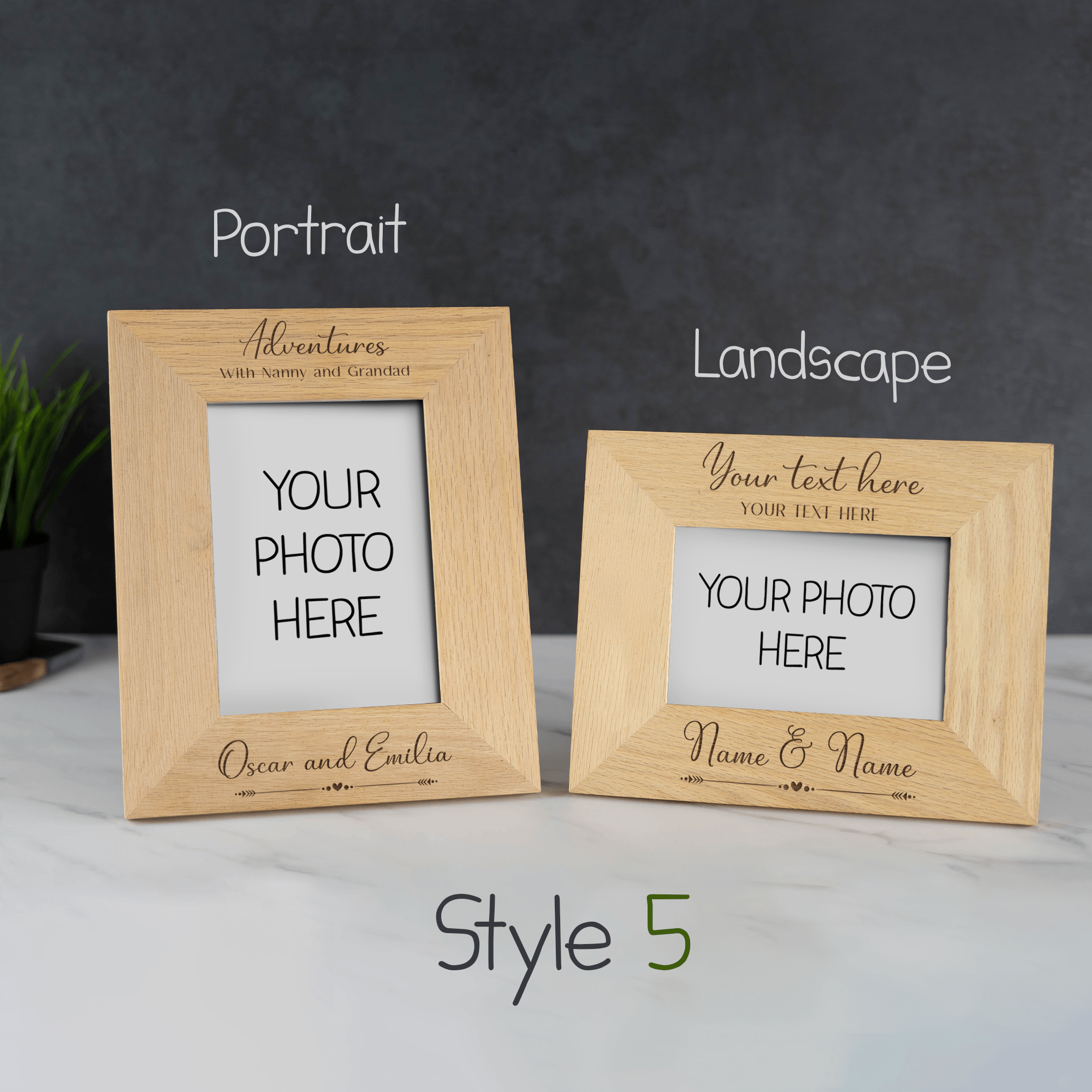 Personalised Engraved Photo Frame - So Bespoke Gifts