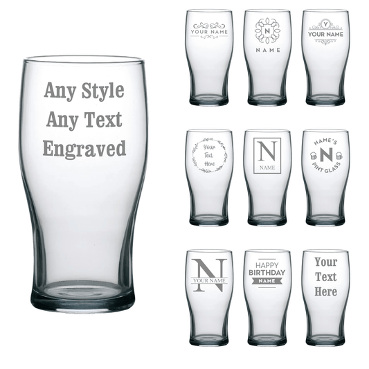 Personalised Engraved Pint Glass - So Bespoke Gifts